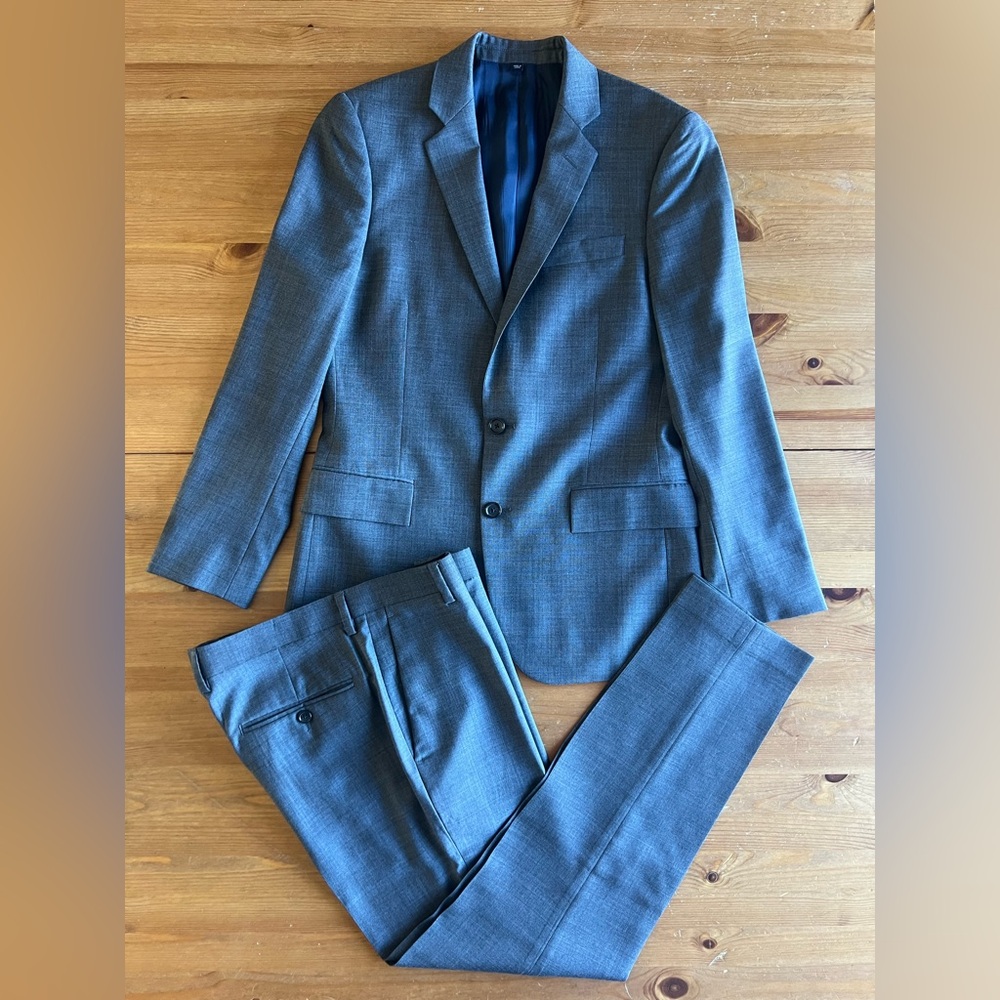 J. Crew Men's Gray Two-Piece Suit